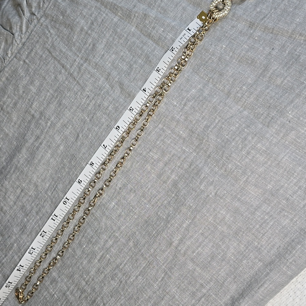 Ann Taylor Elegant Gold and Black Pendant Necklace - Picture 6 of 10